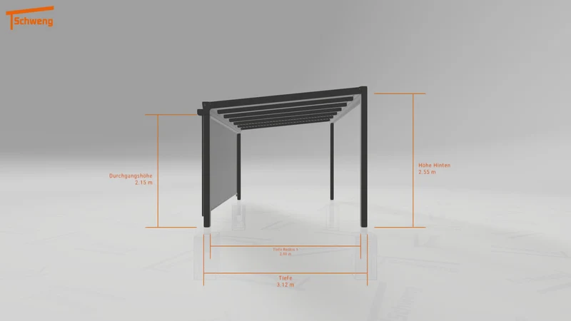 #DE Schweng Terrassenüberdachung S400 (ID jj8yn8)