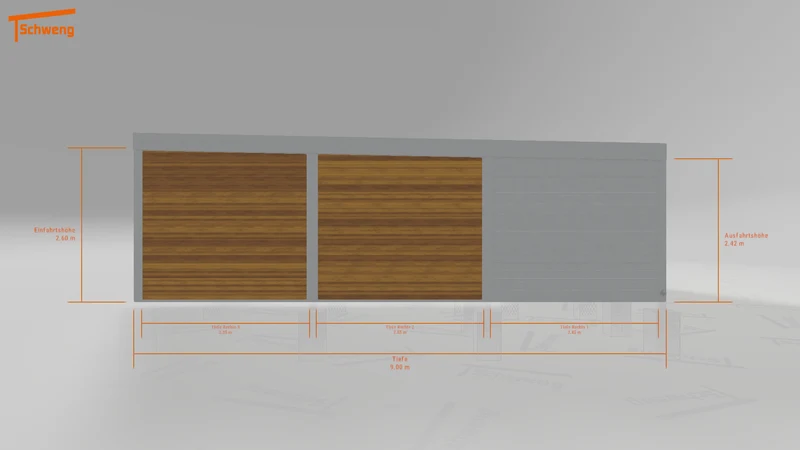 #DE Schweng Flachdachcarport C600+ (ID pbpw8v)