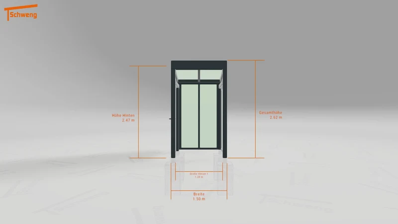 #DE Schweng Terrassenüberdachung S350 (ID 33j553)