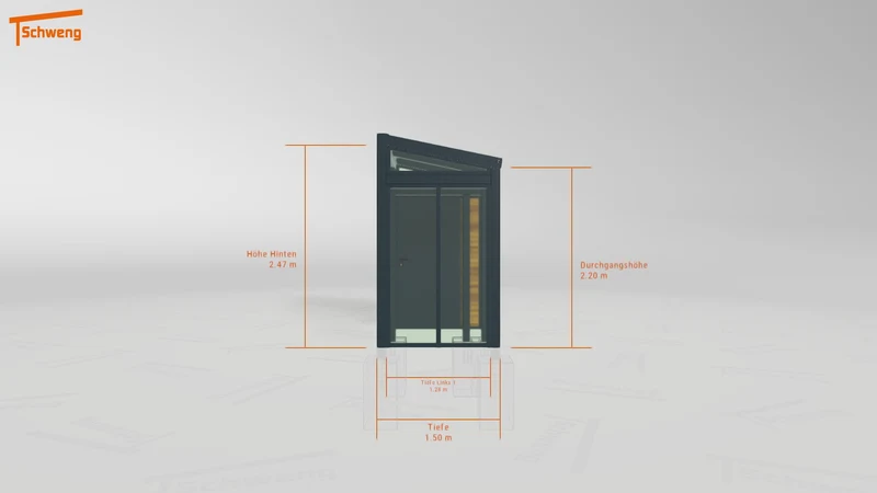 #DE Schweng Terrassenüberdachung S350 (ID 33j553)