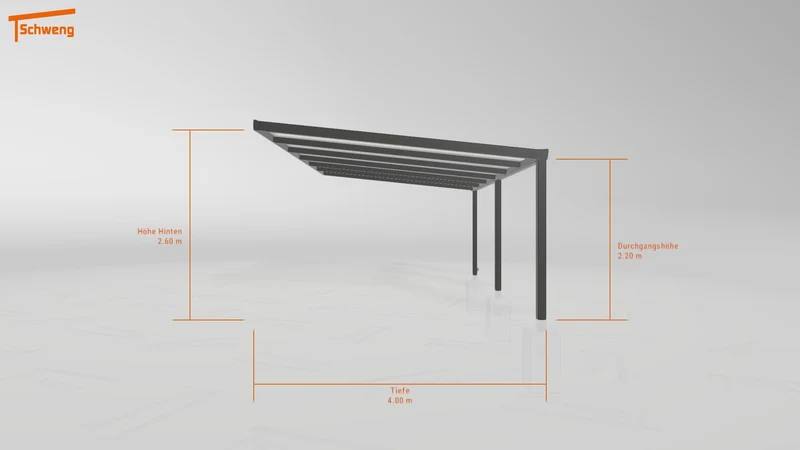 #DE Schweng Terrassenüberdachung S400 (ID k2j4jp)