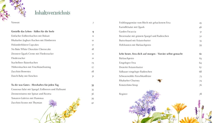 Eine kleine Pause im Grünen | Kulinarische Vielfalt der Jahreszeiten