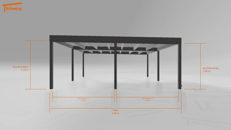 #DE Schweng Flachdachcarport C600+ (ID w3xbw3) #MTG