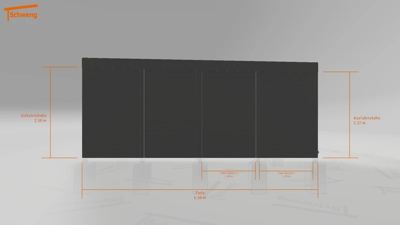 #DE Schweng Flachdachcarport C600 (ID x78pyy)