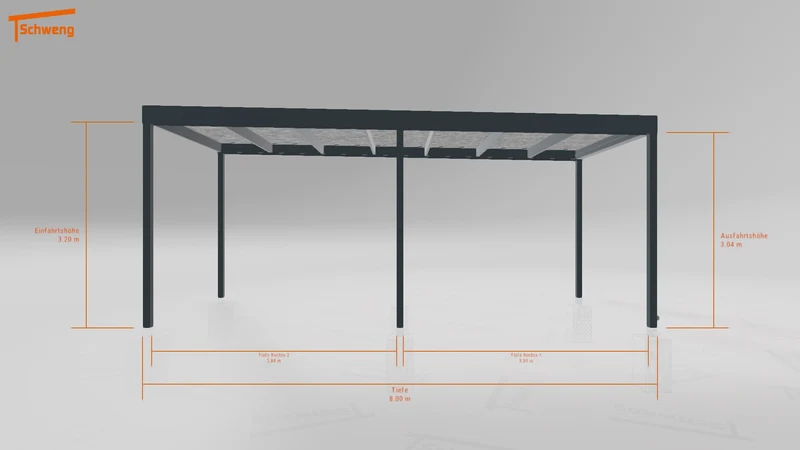 #DE Schweng Flachdachcarport C600 (ID dvn4yn)