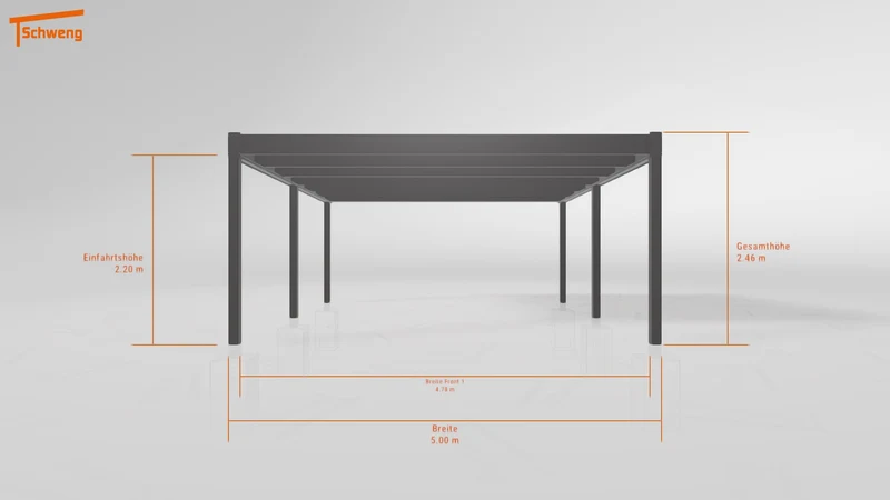 #DE Schweng Flachdachcarport C600 (ID pbp7n4)