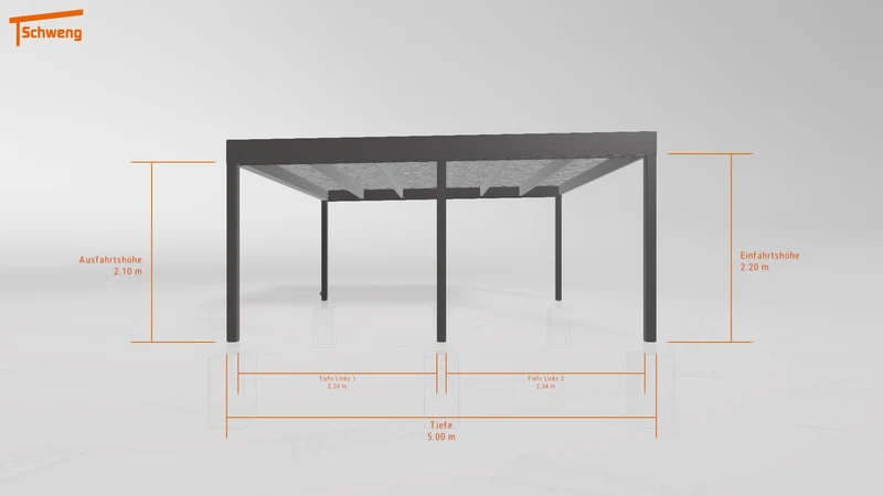 #DE Schweng Flachdachcarport C600 (ID pbp7n4)