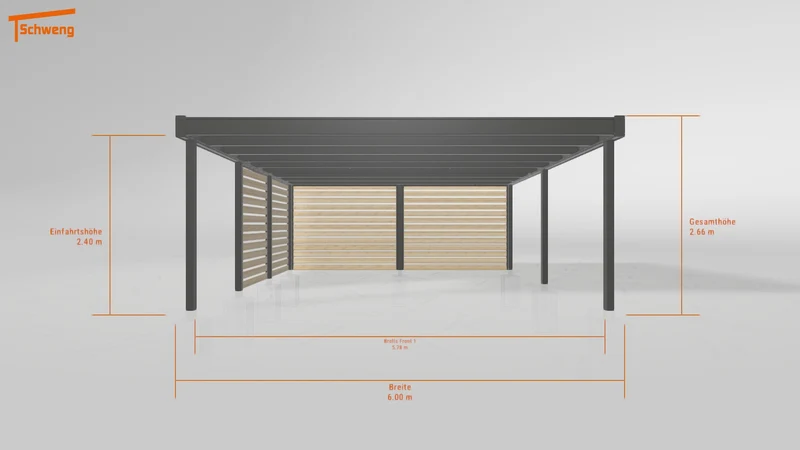#DE Schweng Flachdachcarport C600+ (ID dvn2d2) #MTG