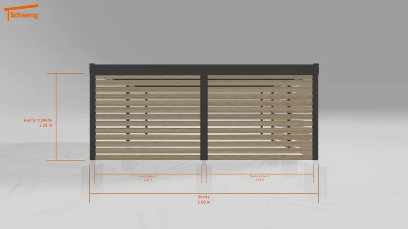 #DE Schweng Flachdachcarport C600+ (ID dvn2d2) #MTG