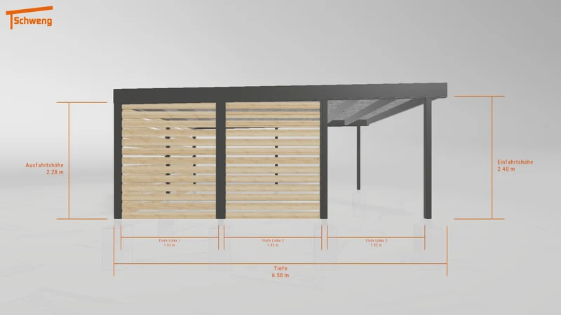 #DE Schweng Flachdachcarport C600+ (ID dvn2d2) #MTG
