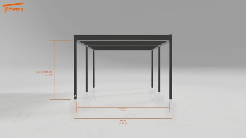 #AT Schweng Flachdachcarport C600 (ID 9wv94g)
