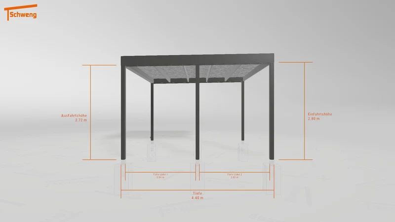 #AT Schweng Flachdachcarport C600 (ID 9wv94g)