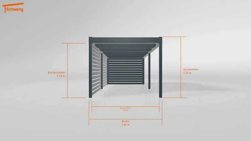 #DE Schweng Flachdachcarport C600 (ID 33jb25) #MTG