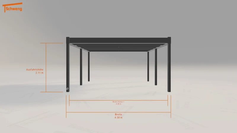 #DE Schweng Flachdachcarport C600 (ID rj5qqm)