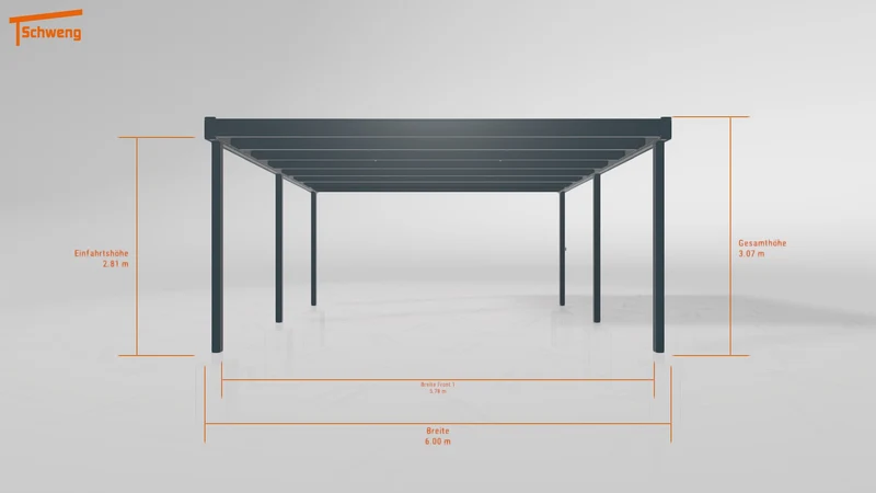 #DE Schweng Flachdachcarport C600+ (ID w3xbnw) #MTG