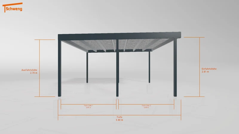 #DE Schweng Flachdachcarport C600+ (ID w3xbnw) #MTG