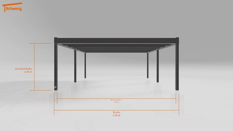 #DE Schweng Flachdachcarport C600 (ID 9wvzn8) #MTG