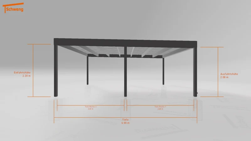 #DE Schweng Flachdachcarport C600 (ID 9wvzn8) #MTG