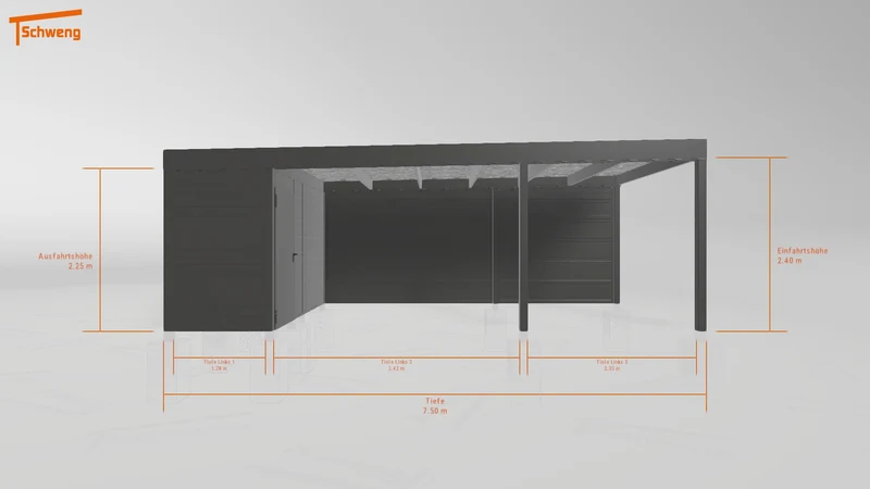 #DE Schweng Flachdachcarport C600 (ID dvn45b) #MTG