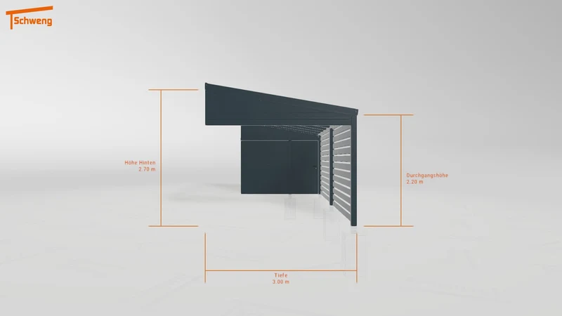 #DE Schweng Pultdachcarport S350 (ID mj29v3) #MTG