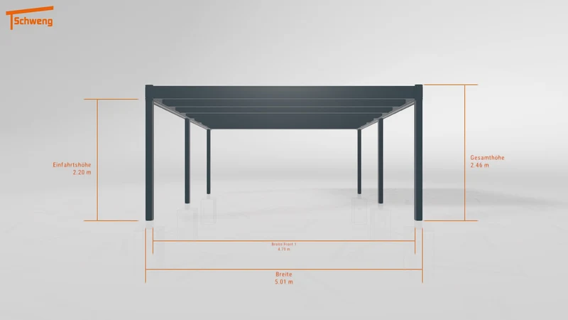 #DE Schweng Flachdachcarport C600 (ID zbw27m) #MTG
