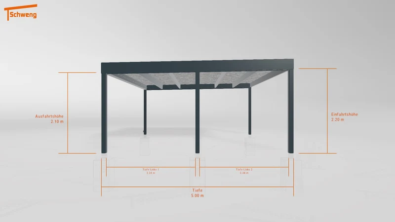#DE Schweng Flachdachcarport C600 (ID zbw27m) #MTG