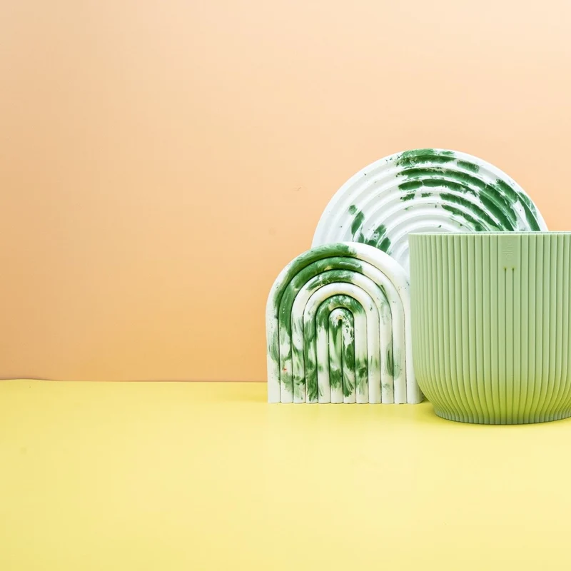 ÜBERTOPF ELHO VIBES FOLD RUND SORBETGRÜN
