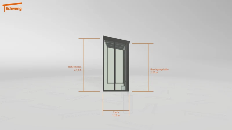 #DE Schweng Terrassenüberdachung S350 (ID rjnmxz)