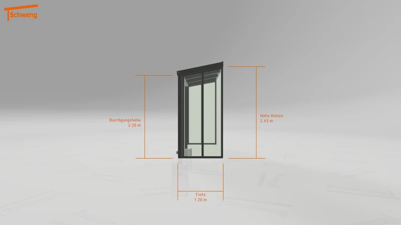 #DE Schweng Terrassenüberdachung S350 (ID rjnmxz)