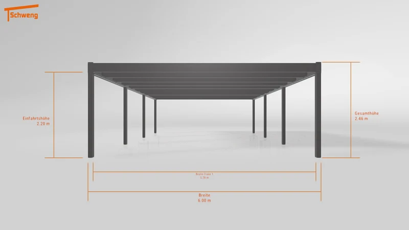 #DE Schweng Flachdachcarport C600 (ID bkpxqv)