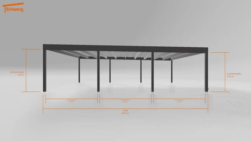 #DE Schweng Flachdachcarport C600 (ID bkpxqv)
