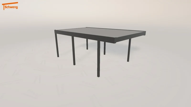 #DE Schweng Flachdachcarport C600 (ID pb9kk3)
