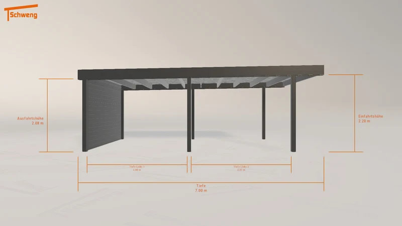 #DE Schweng Flachdachcarport C600+ (ID qdyrm4) #MTG