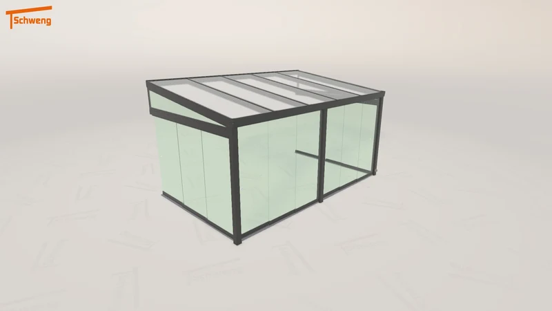 #DE Schweng Terrassenüberdachung S400 (ID n5dbj4)