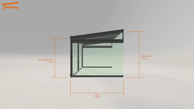 #DE Schweng Terrassenüberdachung S400 (ID n5dbj4)