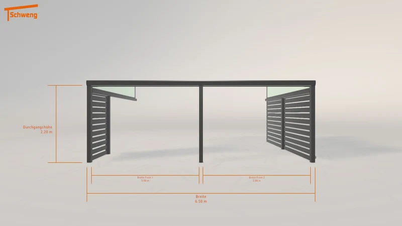 #DE Schweng Pultdachcarport S400 (ID rj5q9m)
