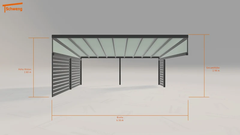 #DE Schweng Pultdachcarport S400 (ID rj5q9m)