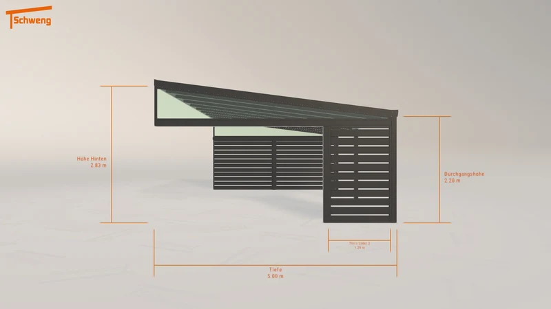 #DE Schweng Pultdachcarport S400 (ID rj5q9m)