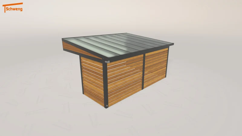 #DE Schweng Pultdachcarport S400 (ID k2qxpj)
