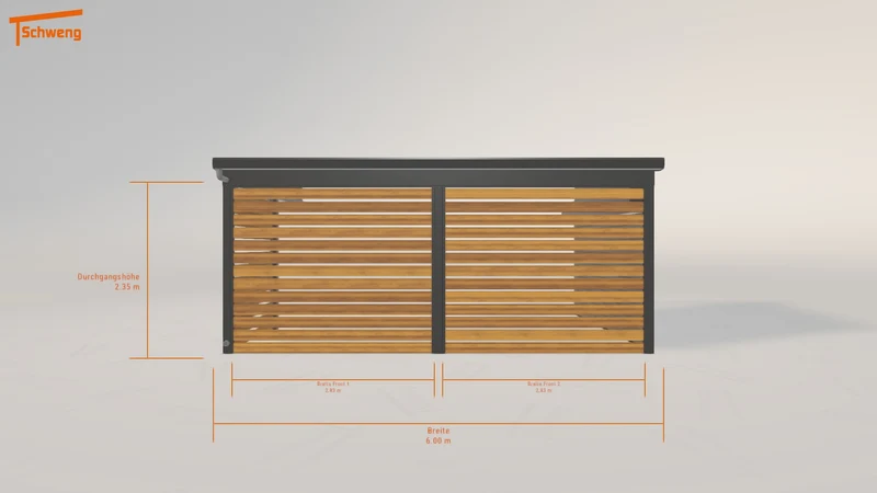 #DE Schweng Pultdachcarport S400 (ID k2qxpj)