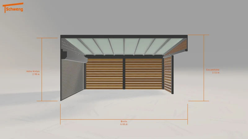 #DE Schweng Pultdachcarport S400 (ID k2qxpj)