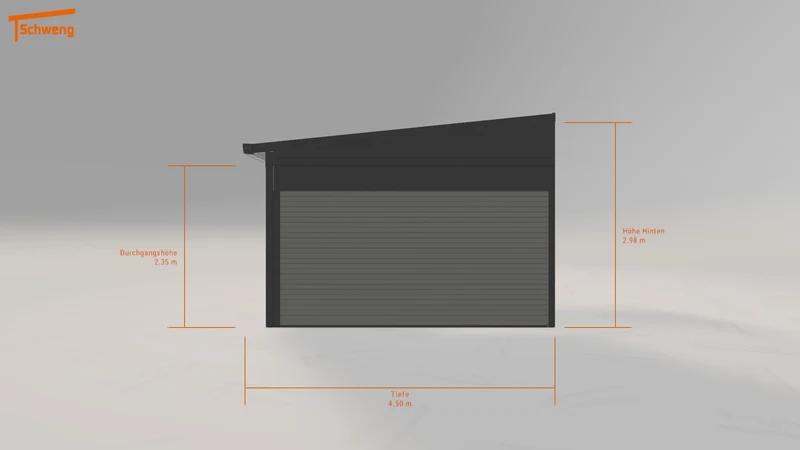 #DE Schweng Pultdachcarport S400 (ID k2qxpj)