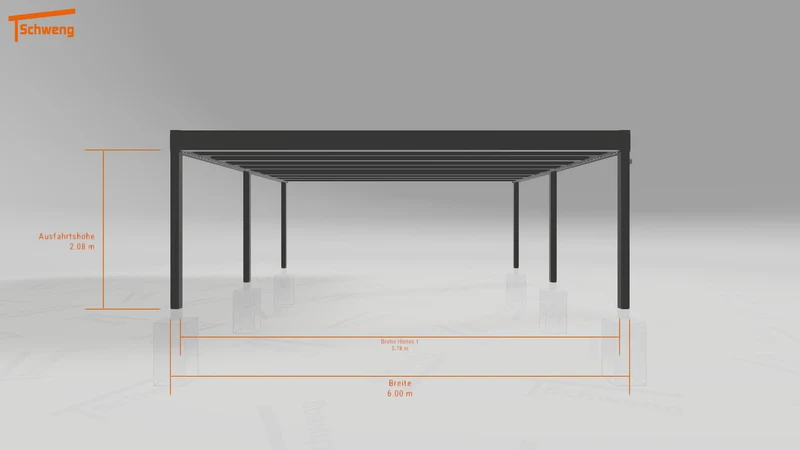 #DE Schweng Flachdachcarport C600+ (ID 2q8ydg) #MTG