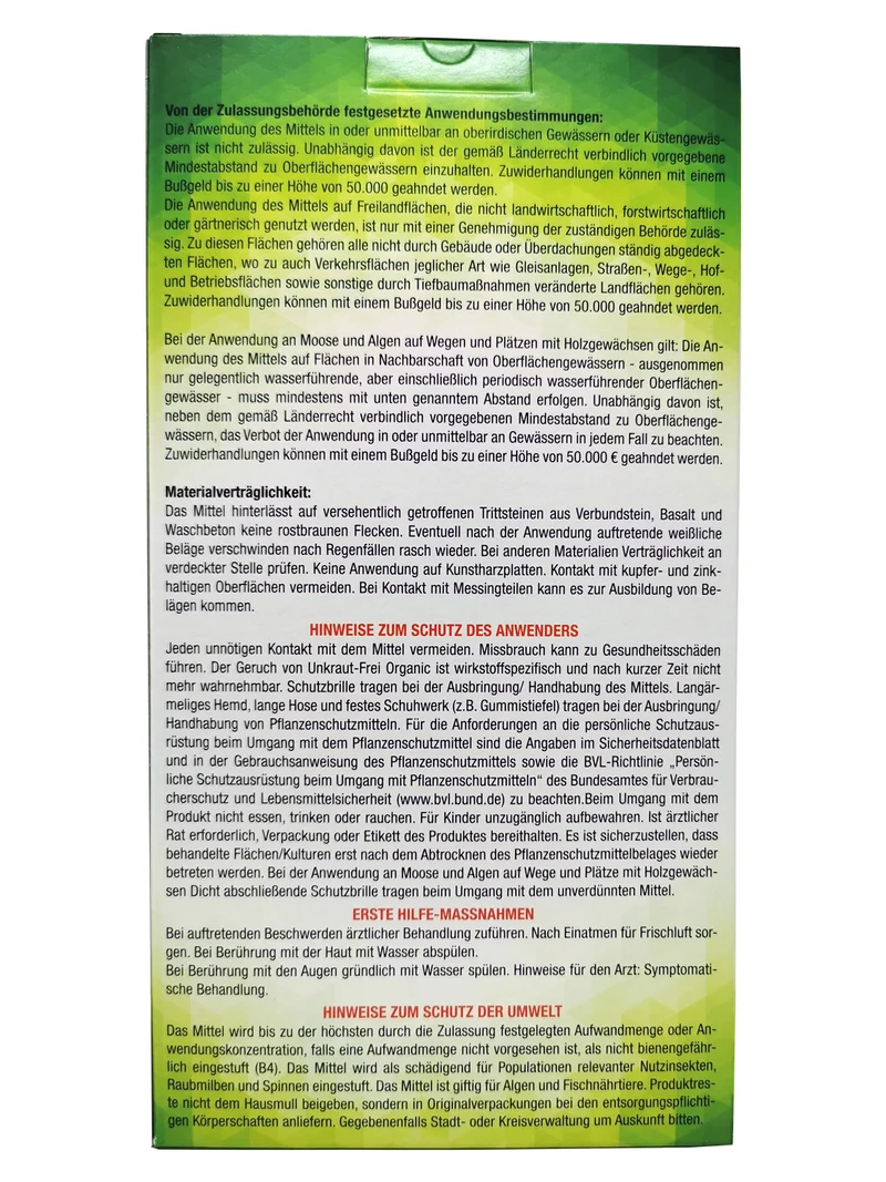 Unkraut-Frei Organic 1 Liter