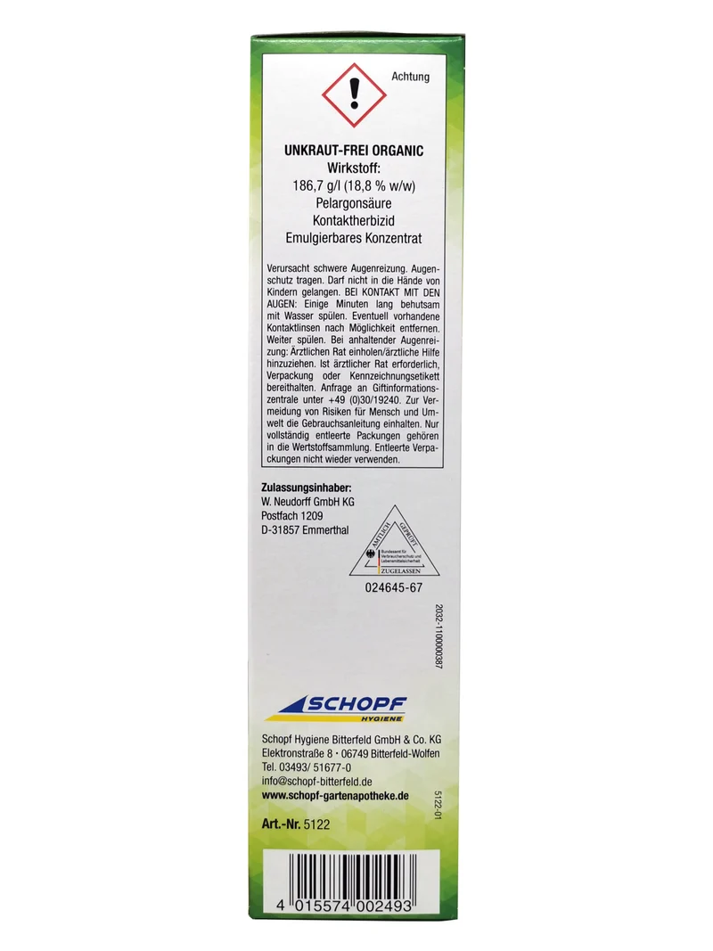 Unkraut-Frei Organic 1 Liter