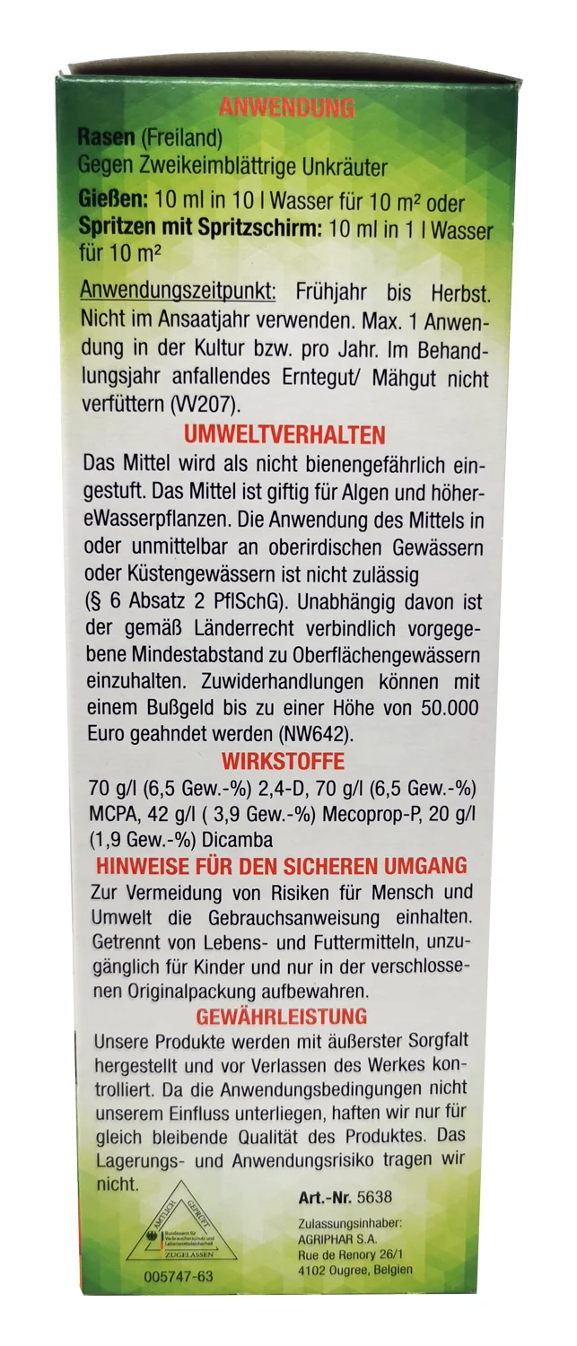 Rasen Unkraut Frei DICOTEX 500ml