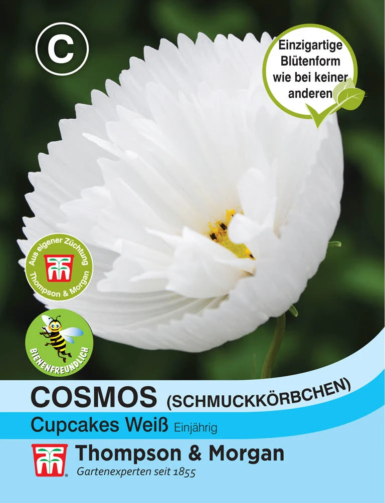 Thompson & Morgan | Schmuckkörbchen Cupcake Weiß (Cosmos)