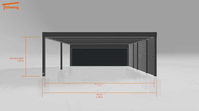 #AT Schweng Flachdachcarport C600+ (ID g752nr) #MTG