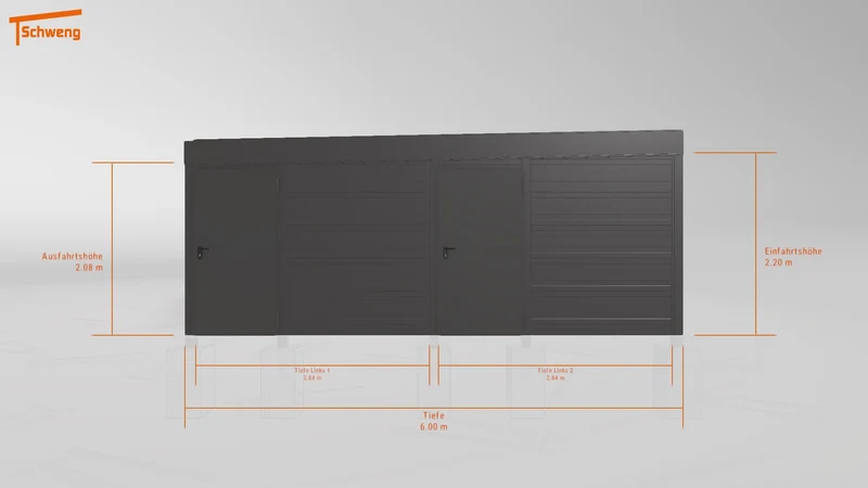 #AT Schweng Flachdachcarport C600+ (ID g752nr) #MTG