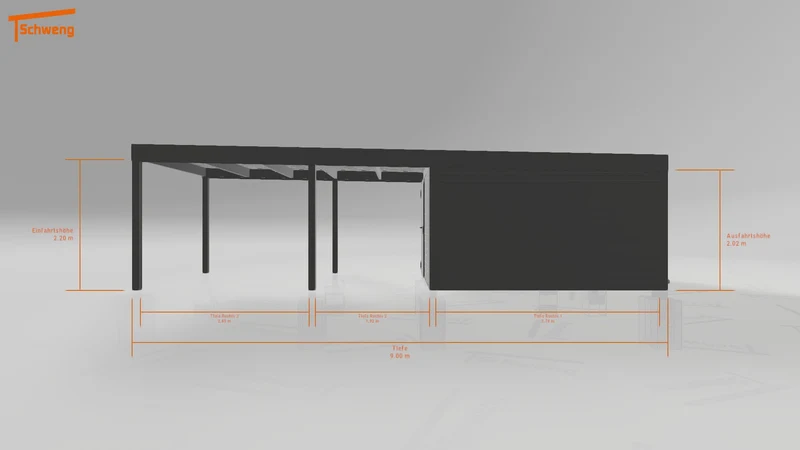#DE Schweng Flachdachcarport C600 (ID x788g8) #MTG